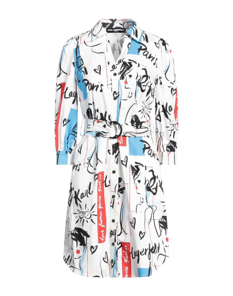 KARL LAGERFELD Mini-kleid Damen Weiß von KARL LAGERFELD