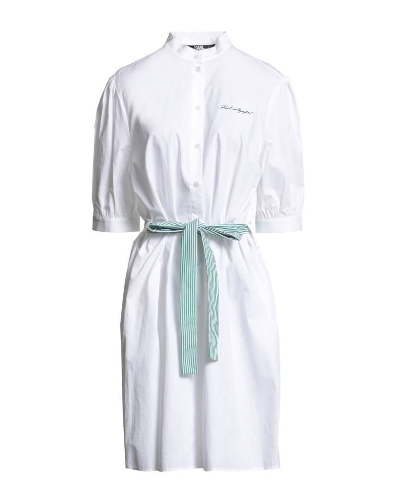 KARL LAGERFELD Mini-kleid Damen Weiß von KARL LAGERFELD