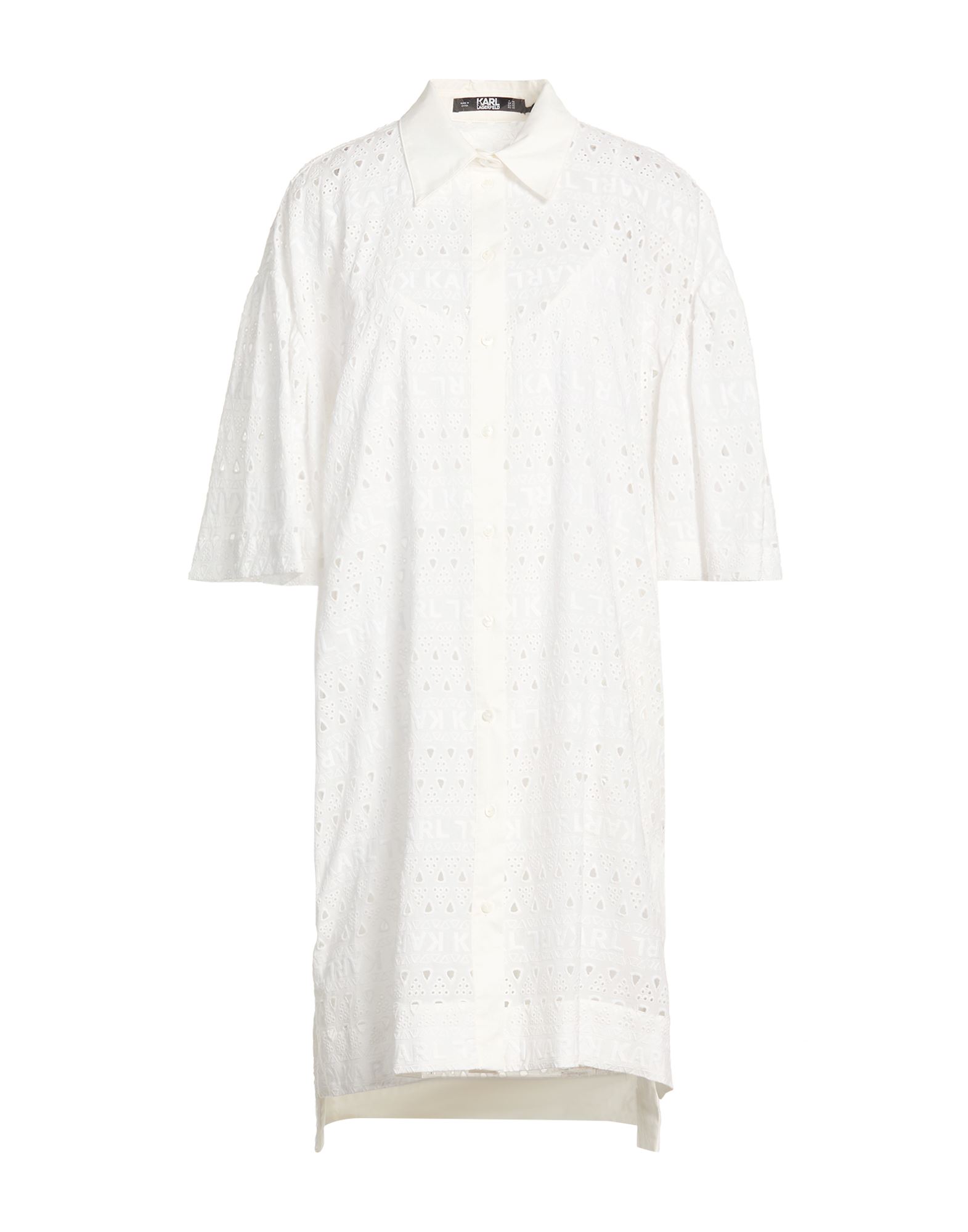 KARL LAGERFELD Mini-kleid Damen Weiß von KARL LAGERFELD