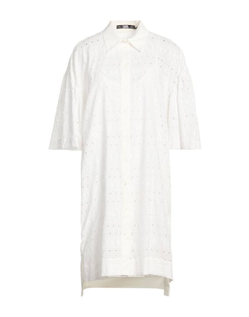 KARL LAGERFELD Mini-kleid Damen Weiß von KARL LAGERFELD