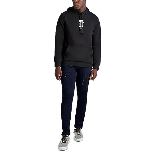 KARL LAGERFELD Herren Lm2k3966-blk-groß Kapuzenpullover, Schwarz, Large von KARL LAGERFELD