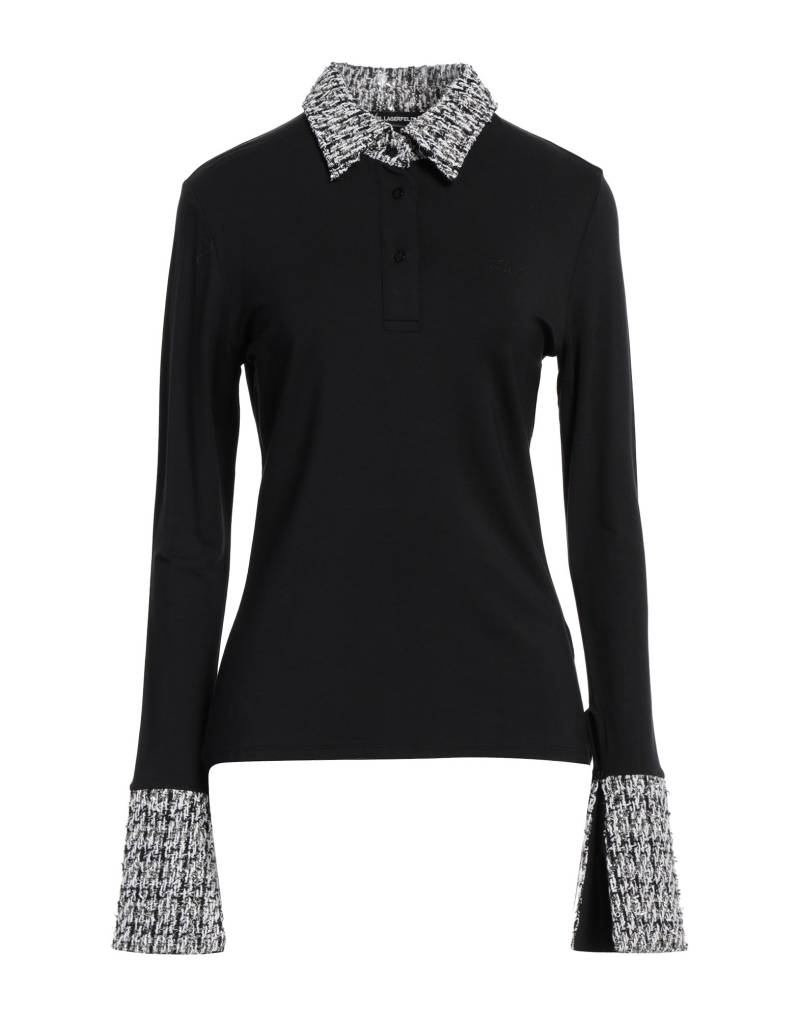 KARL LAGERFELD Poloshirt Damen Schwarz von KARL LAGERFELD