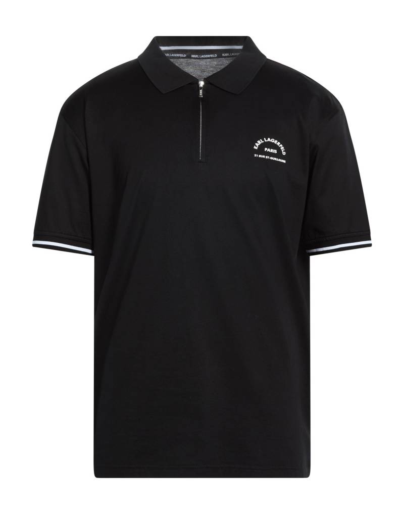 KARL LAGERFELD Poloshirt Herren Schwarz von KARL LAGERFELD