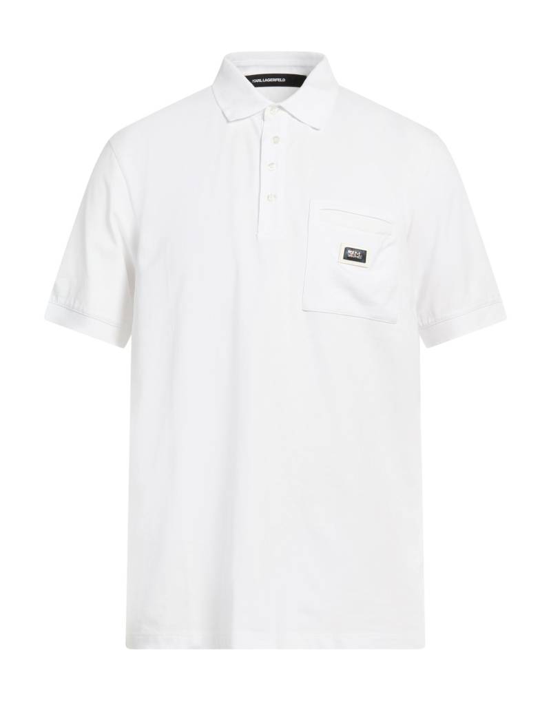 KARL LAGERFELD Poloshirt Herren Weiß von KARL LAGERFELD