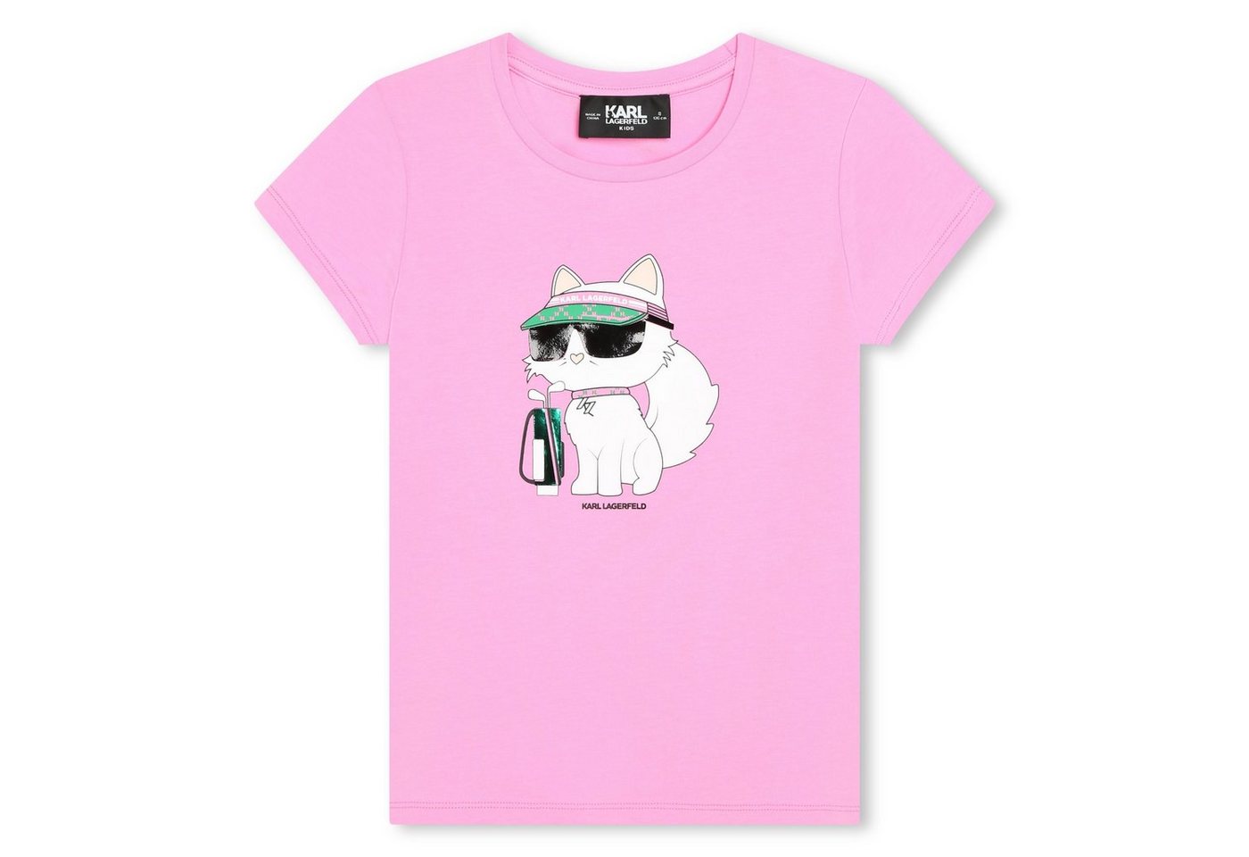 KARL LAGERFELD Print-Shirt KARL LAGERFELD KIDS Mädchen T-Shirt Biobaumwolle Golf von KARL LAGERFELD