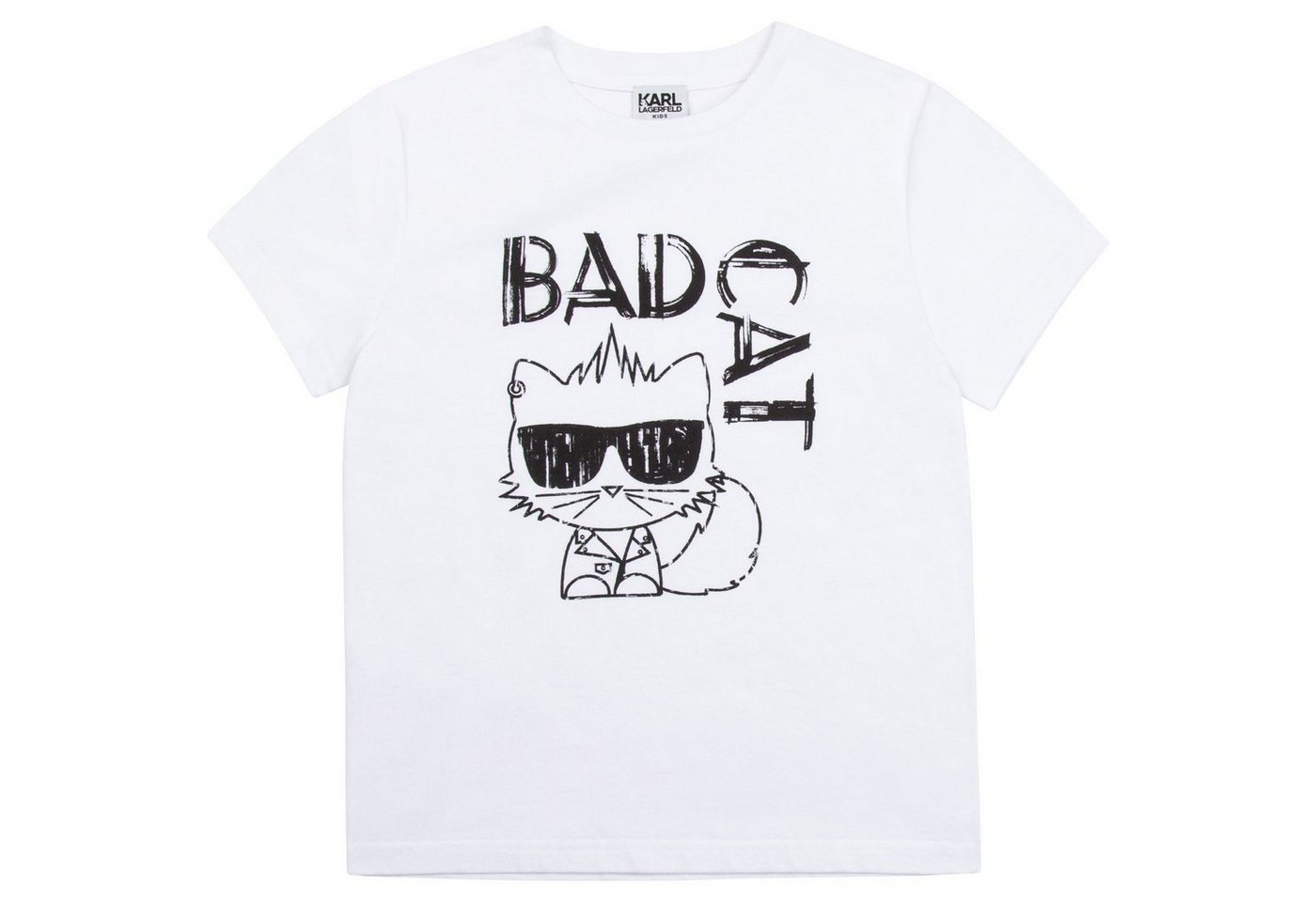 KARL LAGERFELD Print-Shirt Karl Lagerfeld T-Shirt weiß mit Choupette von KARL LAGERFELD