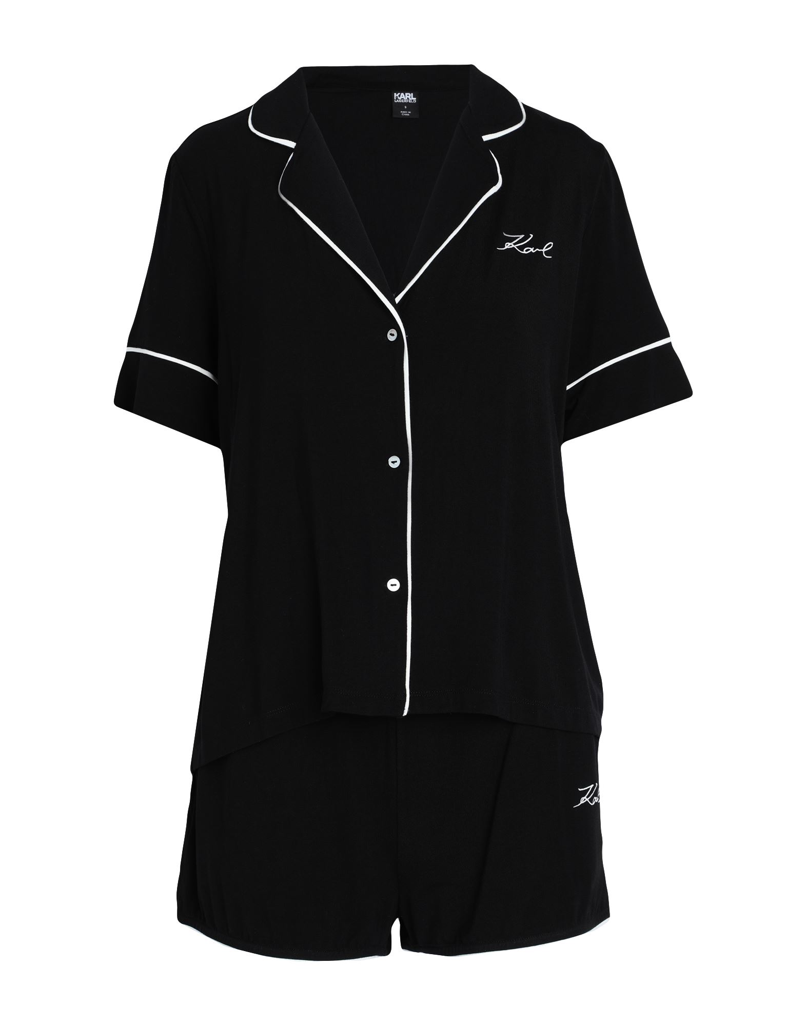 KARL LAGERFELD Pyjama Damen Schwarz von KARL LAGERFELD