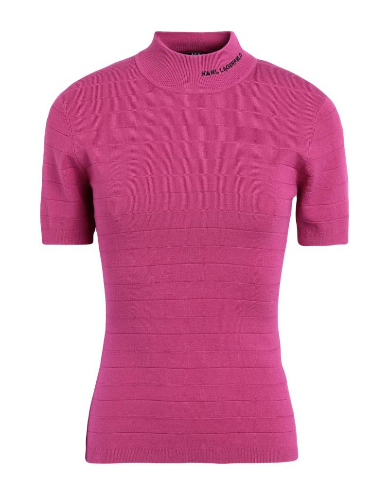 KARL LAGERFELD Rollkragenpullover Damen Fuchsia von KARL LAGERFELD