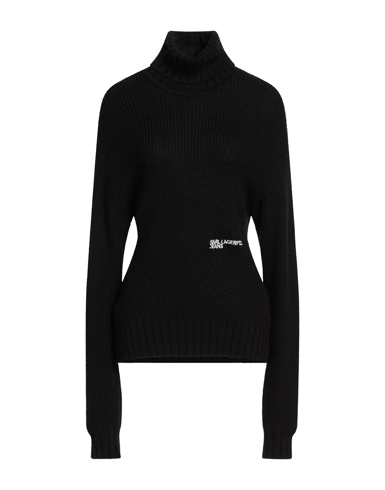 KARL LAGERFELD Rollkragenpullover Damen Schwarz von KARL LAGERFELD