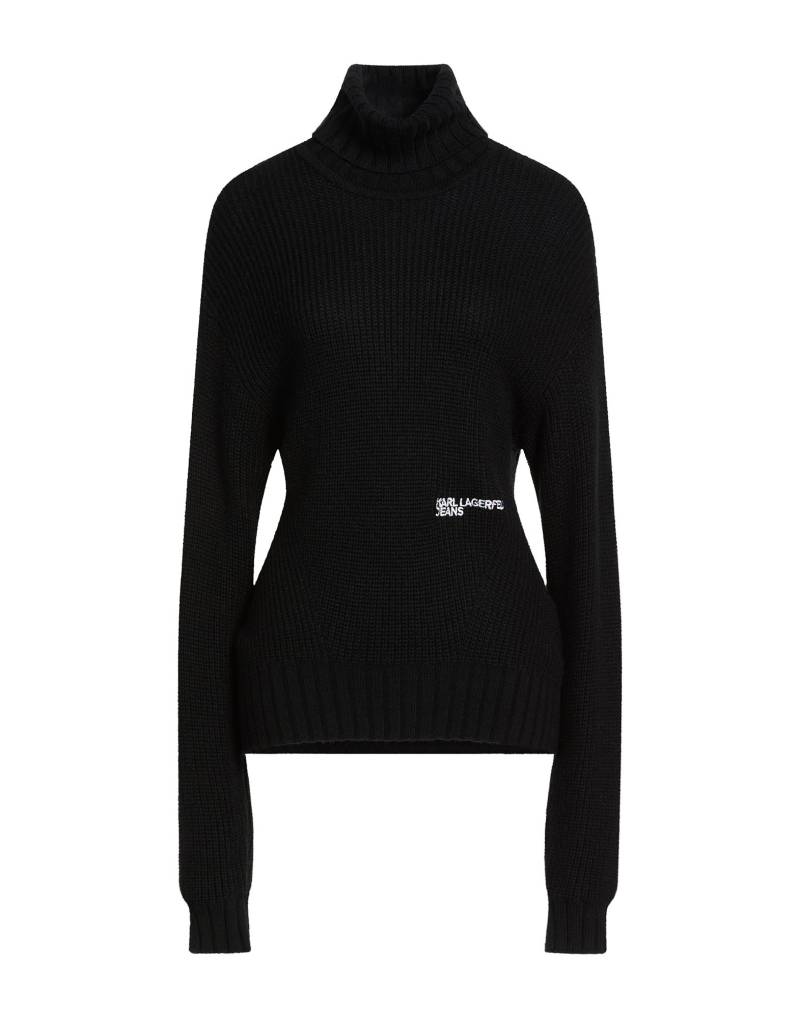 KARL LAGERFELD Rollkragenpullover Damen Schwarz von KARL LAGERFELD