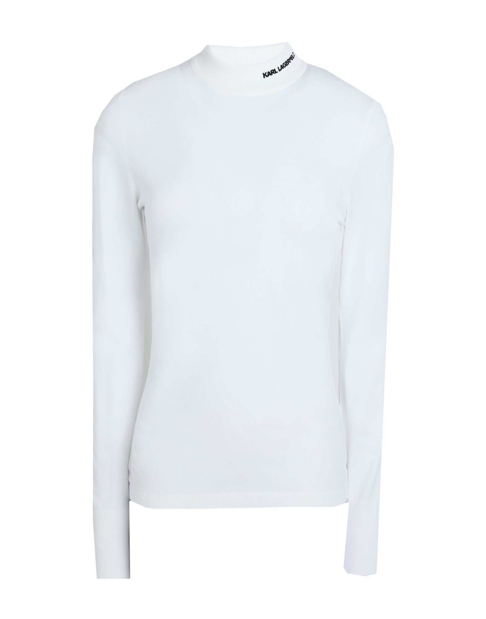 KARL LAGERFELD Rollkragenpullover Damen Weiß von KARL LAGERFELD