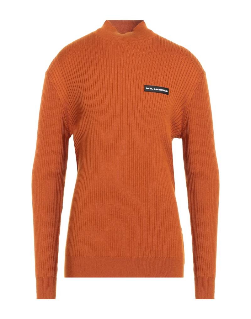 KARL LAGERFELD Rollkragenpullover Herren Lederfarben von KARL LAGERFELD