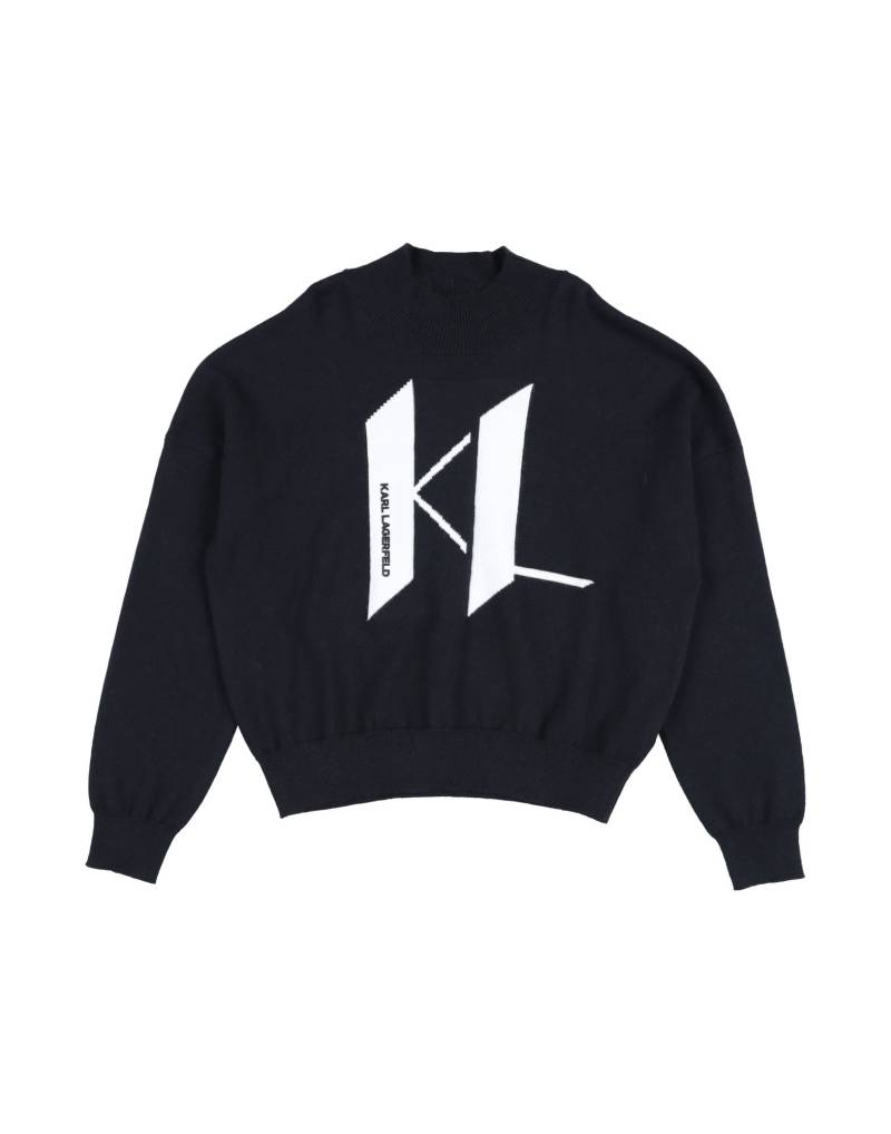 KARL LAGERFELD Rollkragenpullover Kinder Schwarz von KARL LAGERFELD