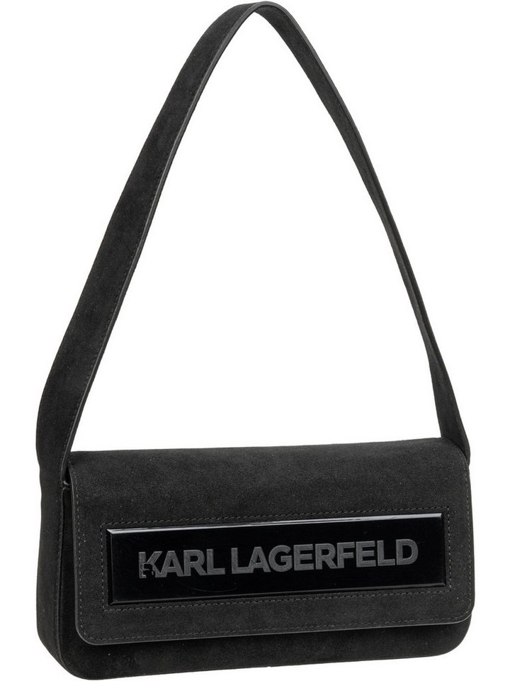 KARL LAGERFELD Schultertasche K/Essential K MD Flap SHB Suede von KARL LAGERFELD