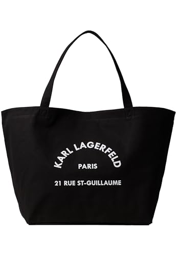KARL LAGERFELD Shopper Canvas Rue St- Guillaume, Schwarz von KARL LAGERFELD