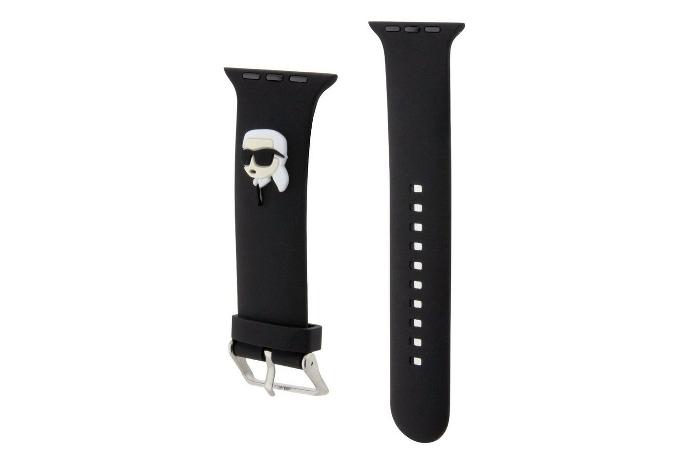 KARL LAGERFELD Smartwatch-Armband Karl Lagerfeld Karl Head NFT Watch Strap für Apple Watch 38/40 schwarz von KARL LAGERFELD