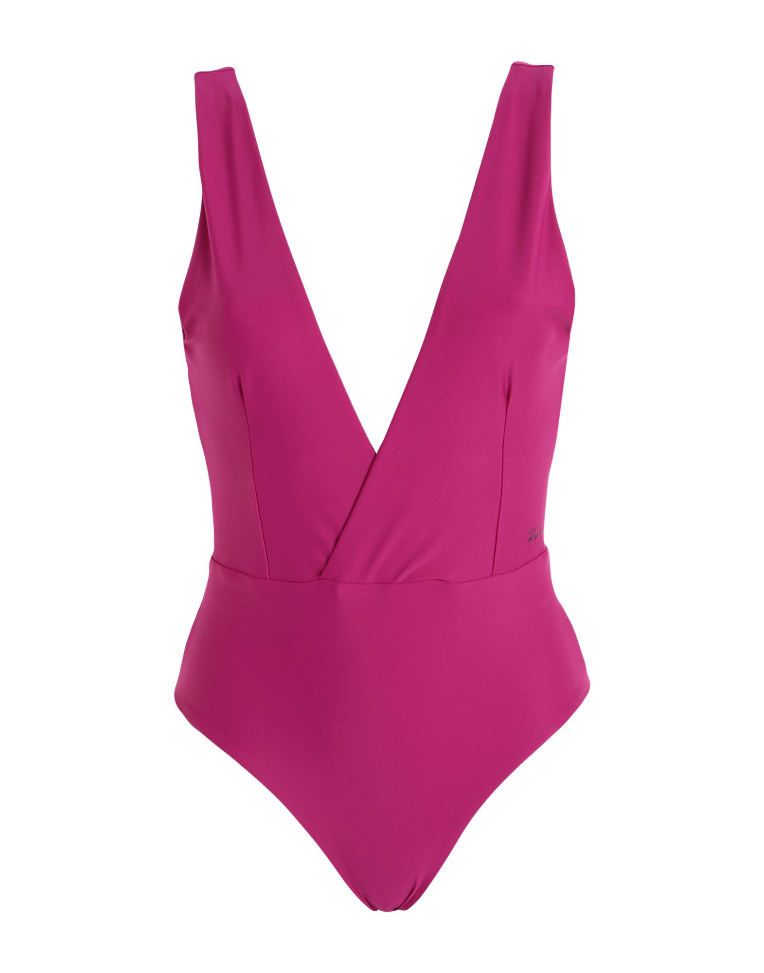 KARL LAGERFELD Badeanzug Damen Magenta von KARL LAGERFELD