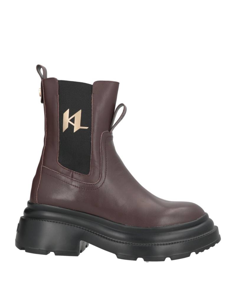 KARL LAGERFELD Stiefelette Damen Dunkelbraun von KARL LAGERFELD