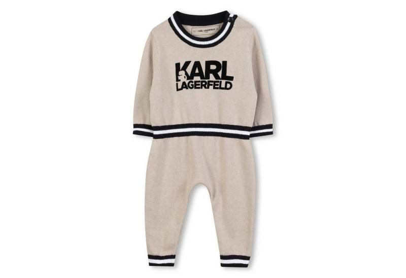 KARL LAGERFELD Strampler KARL LAGERFELD KIDS Strick-Jumpsuit hellbeige von KARL LAGERFELD