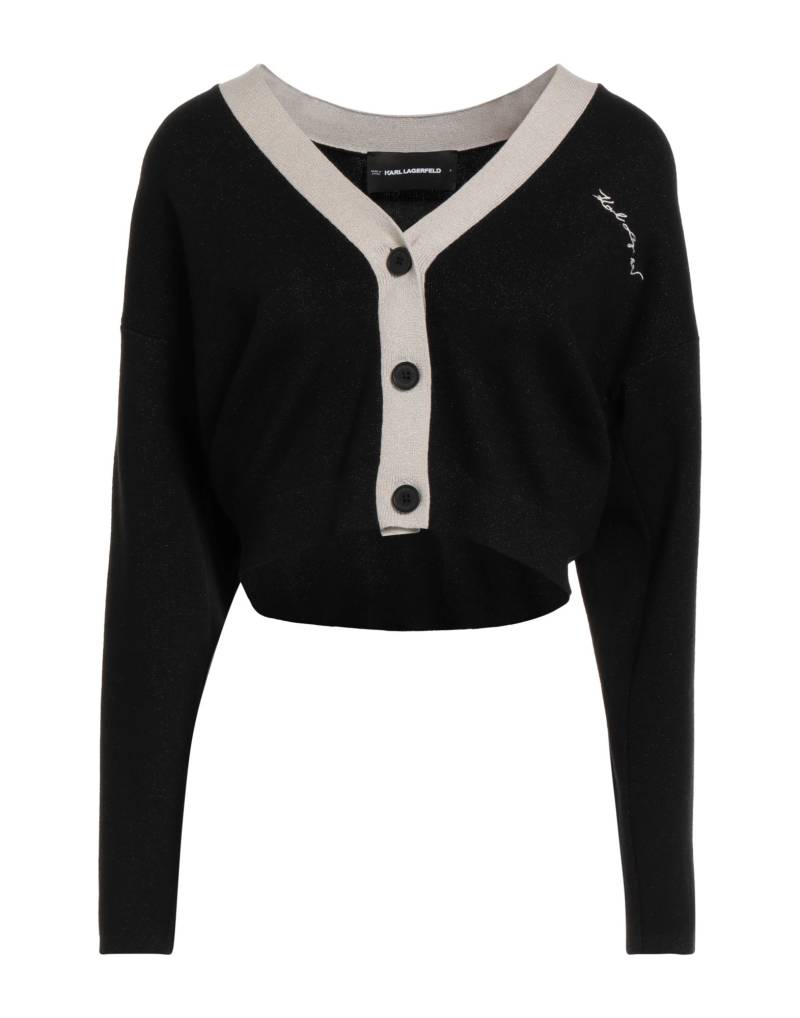 KARL LAGERFELD Strickjacke Damen Schwarz von KARL LAGERFELD