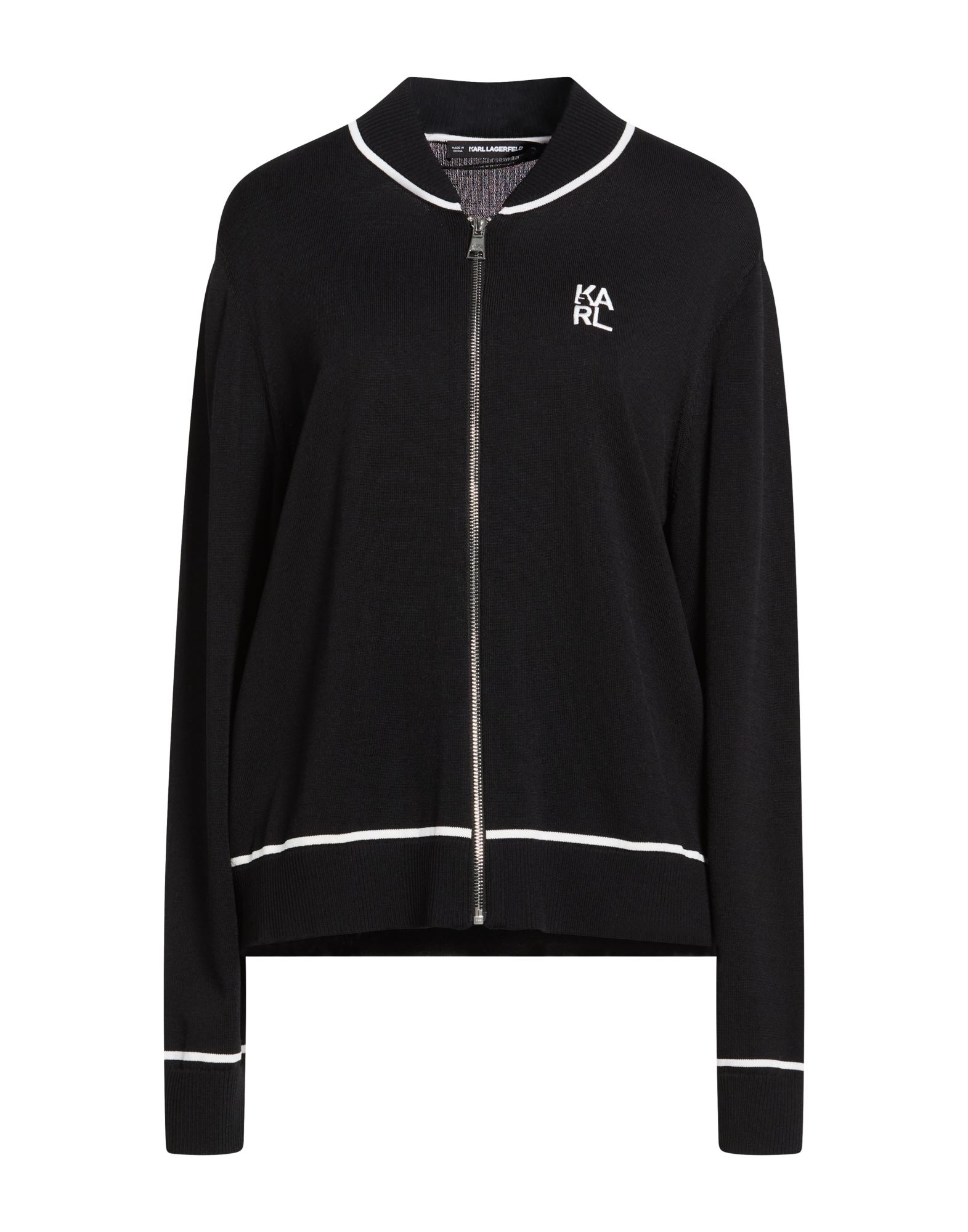 KARL LAGERFELD Strickjacke Damen Schwarz von KARL LAGERFELD