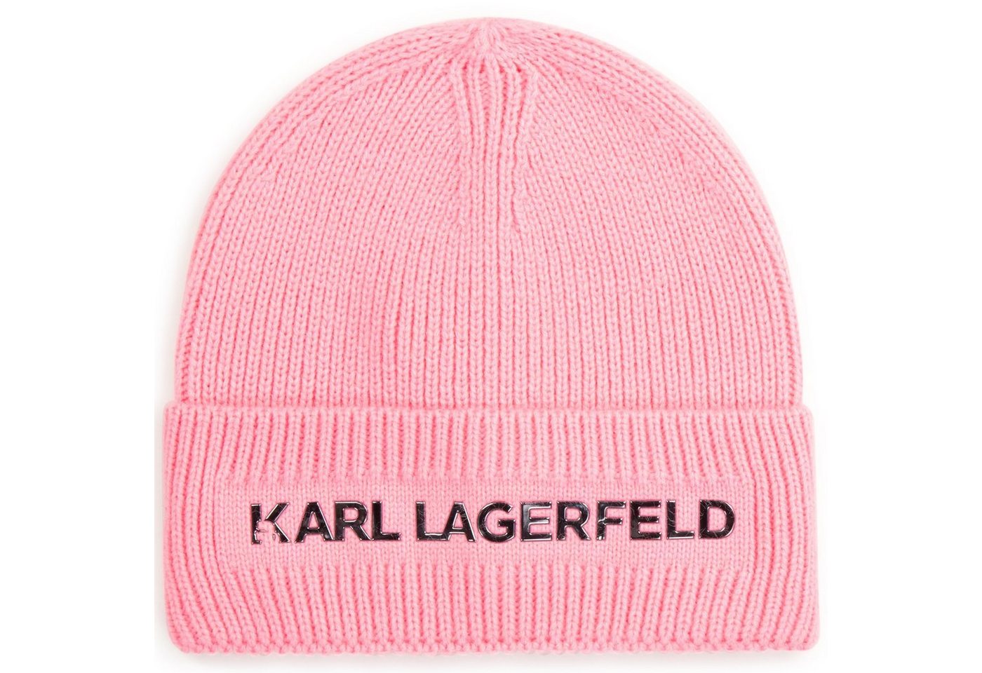 KARL LAGERFELD Strickmütze »Karl Lagerfeld Kids warme Mütze / Strickmütze pink« von KARL LAGERFELD