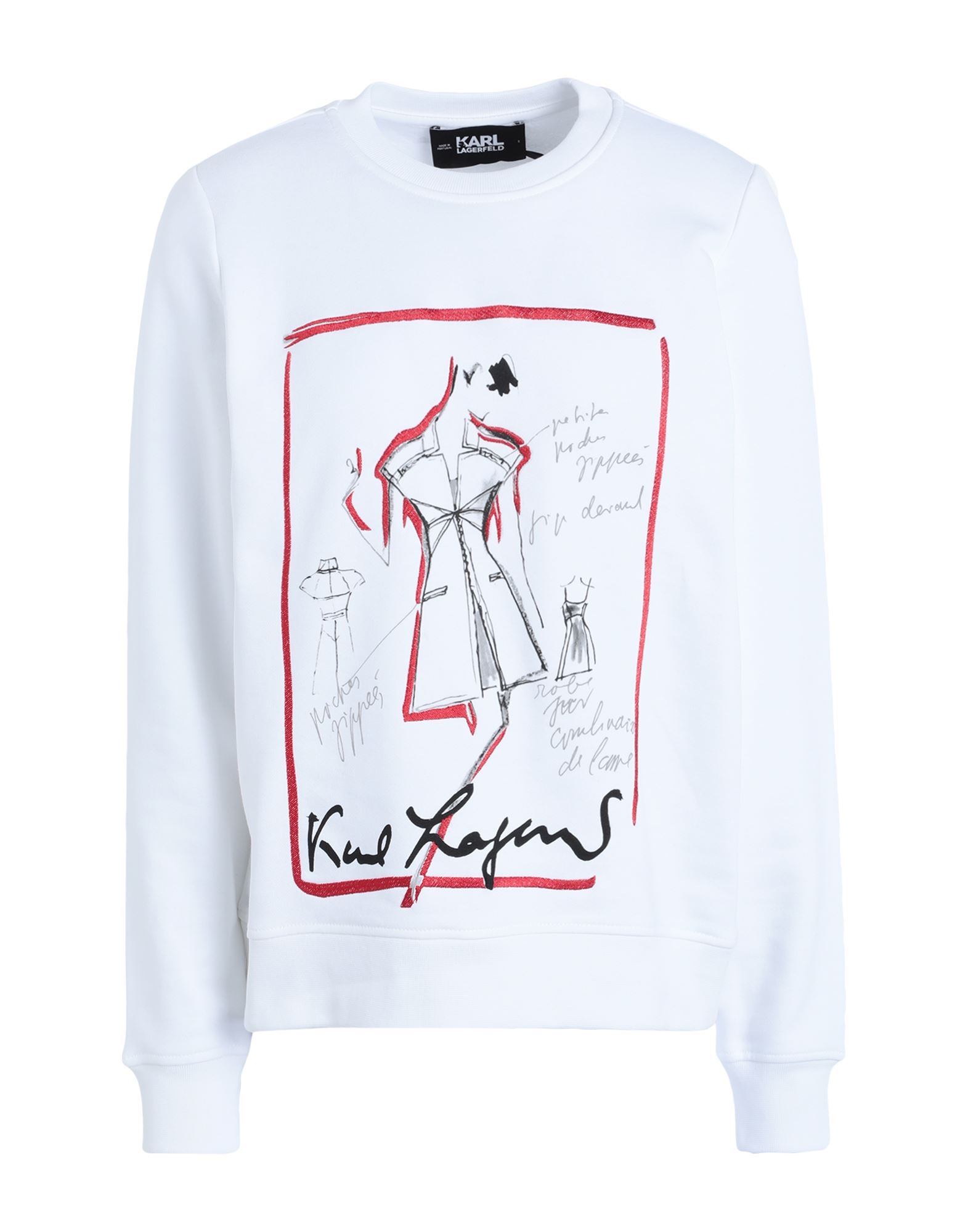 KARL LAGERFELD Sweatshirt Damen Weiß von KARL LAGERFELD