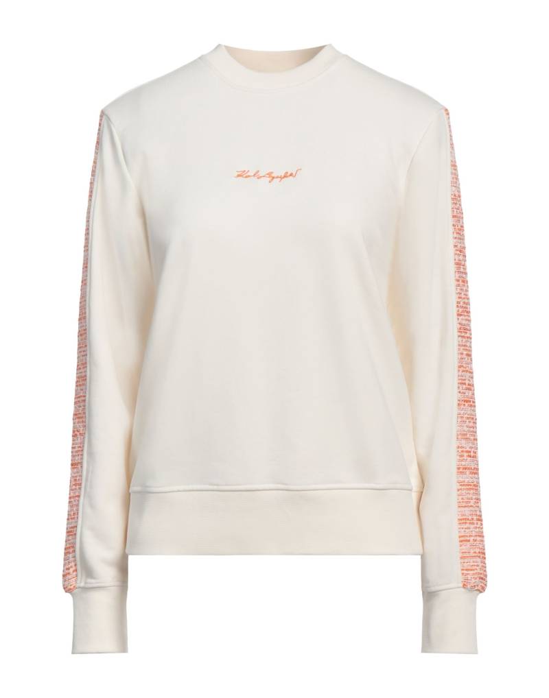 KARL LAGERFELD Sweatshirt Damen Weiß von KARL LAGERFELD