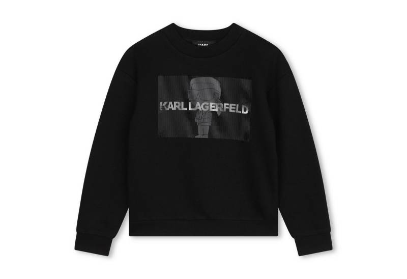 KARL LAGERFELD Sweatshirt KARL LAGERFELD KIDS Sweatshirt schwarz iconic Print transparent von KARL LAGERFELD