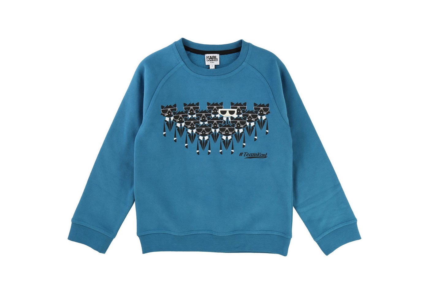 KARL LAGERFELD Sweatshirt KARL LAGERFELD Kids Sweatshirt Katze Team türkis von KARL LAGERFELD