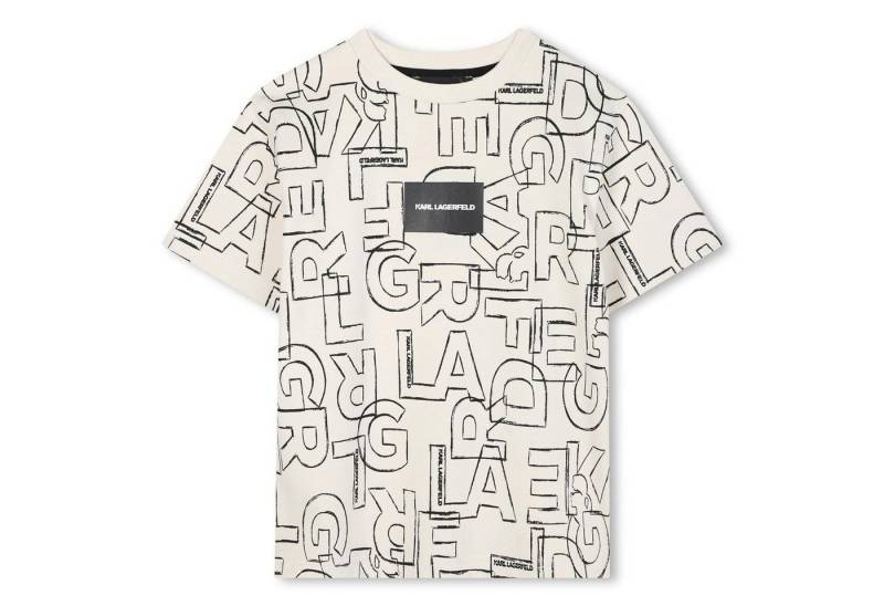 KARL LAGERFELD T-Shirt KARL LAGERFELD KIDS T-Shirt ecru, Allover-Print von KARL LAGERFELD