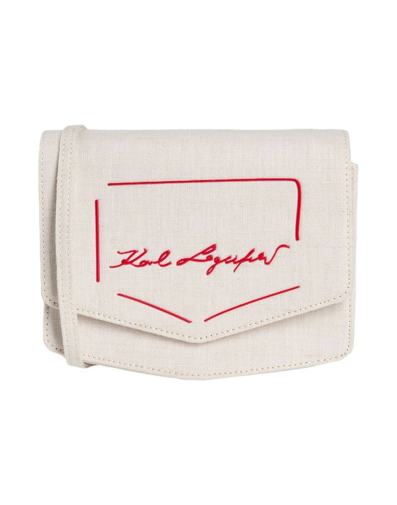 KARL LAGERFELD Umhängetasche Damen Beige von KARL LAGERFELD
