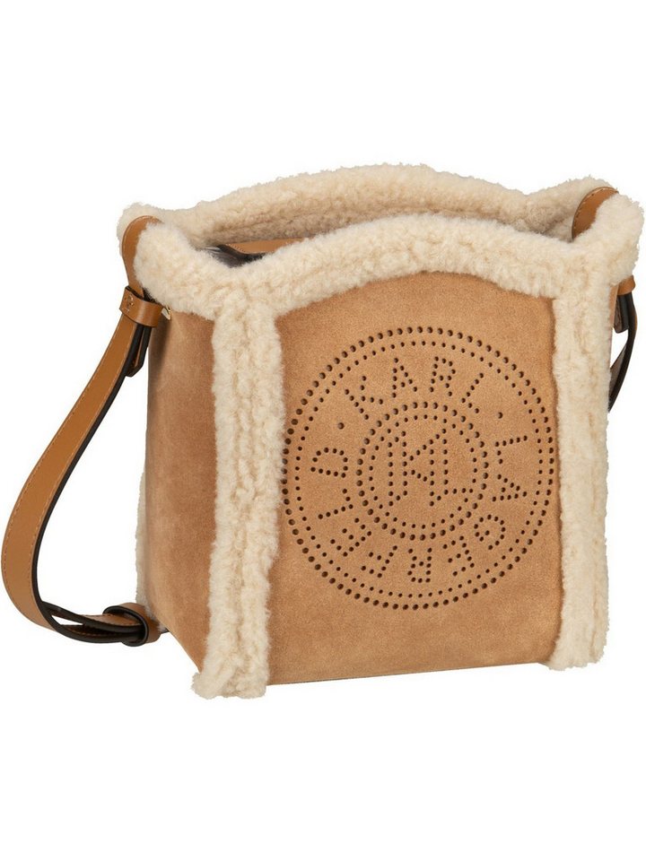 KARL LAGERFELD Umhängetasche K/Circle SM Bucket Shearling, Umhängetasche klein von KARL LAGERFELD
