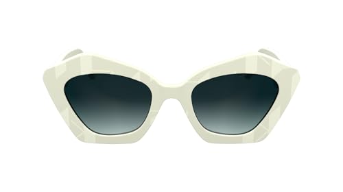 KARL LAGERFELD Women's Sunglasses KL6199S - White with Gradient Blue Lens von KARL LAGERFELD