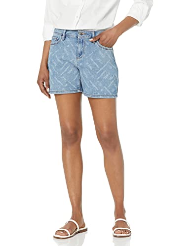 Karl Lagerfeld Paris Damen Denim Logo Everyday Fashion Sport Shorts, Bluestar, 42 von KARL LAGERFELD