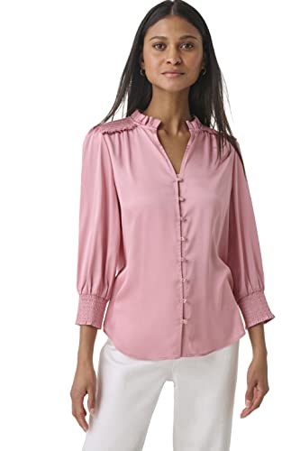 Karl Lagerfeld Paris Damen L3aa9515-shp-x-large Hemd, Rosa-Shell Pink, X-Groß von KARL LAGERFELD