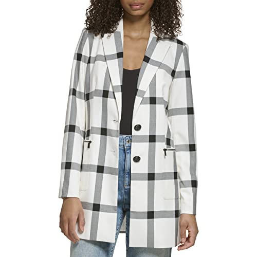 Karl Lagerfeld Paris Damen L3bc7109-s8w-6 Sportjacke, Weiches Weiß und Schwarz, 36 von KARL LAGERFELD