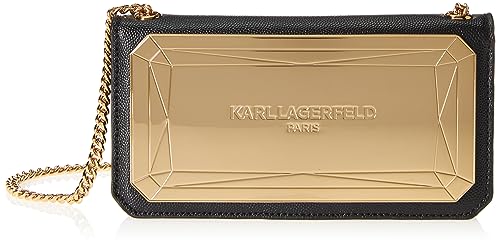 KARL LAGERFELD Damen Lh2wo8by-bgd-1sz Cross Body, Schwarz/Gold von KARL LAGERFELD