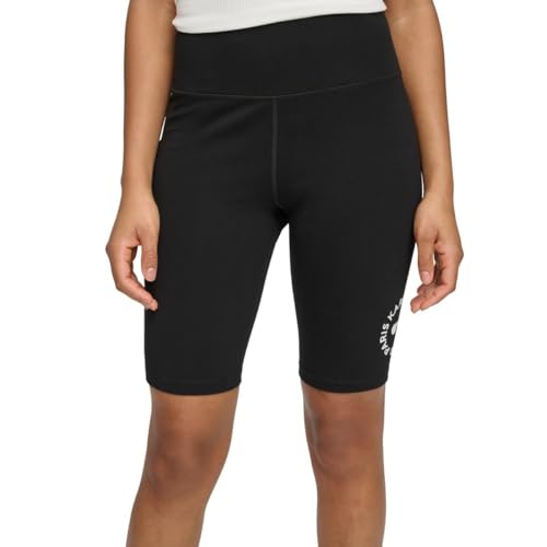 Karl Lagerfeld Paris Damen Logo Everyday Fashion Sport Biker Shorts, Schwarz, Klein von KARL LAGERFELD