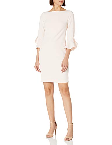 Karl Lagerfeld Paris Damen Tulip Sleeve Scheide Kleid, Blütenblatt, Pink, 30 von KARL LAGERFELD