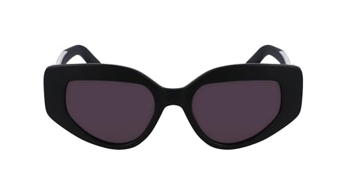 Karl Lagerfeld Unisex KL6144S Sunglasses, 002 Matte Black, 50 von KARL LAGERFELD
