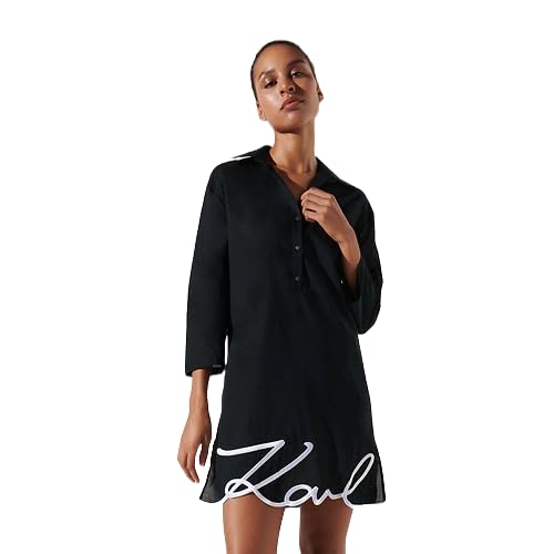 Karl Lagerfeld dna signature strandkleid, Schwarz, 9M von KARL LAGERFELD