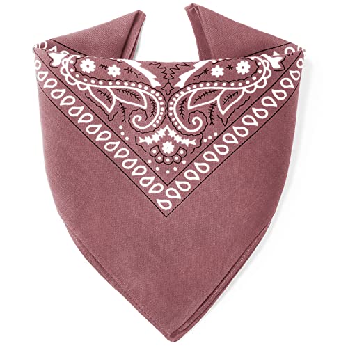 ...KARL LOVEN Bandana 100% Baumwolle Premium-Qualität für Damen Herren Halstuch Kopftuch original Paisley Muster Headwear Haar Schal Ansatz Handgelenk Kopf Biker von ...KARL LOVEN