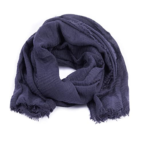 KARL LOVEN Halstücher Damen - Halstuch - Zerknittert - Pashmina - Schal - Hals, Marineblau von KARL LOVEN