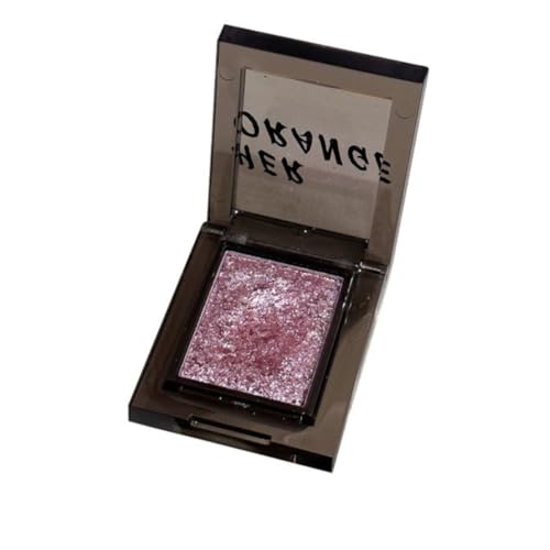 KARLOR Augen Glitzen Makeup Lidschatten einzelne Farbe schimmernd Smoky Makeup Highlighter Glitzer cremig Glitzer Schimmer Gesicht Highlight strahlender glänzend Eyeshadow Glitter (04#Glass Pink) von KARLOR