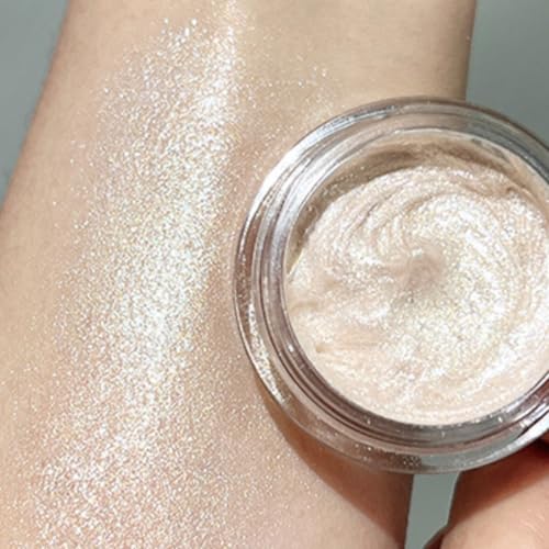 KARLOR Flüssig Augen Highlighter Glitzer,cremig Champagner Glitzer Lidschatten Schimmer Gesicht Highlighter Makeup Schimmer Glitzer strahlender Lidschatten Glitter Gel liquid Highlighter Gel（02#） von KARLOR
