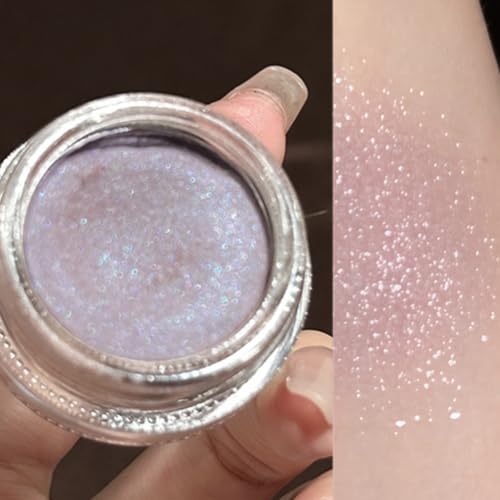KARLOR Flüssig Highlighter Augen Glitzer, cremig Lidschatten mit Schimmer Gesicht Highlighter Makeup Perlmutt Glitzer cremige Glitter flüssiger Schimmer Highlighter Wange Gesicht（04#） von KARLOR