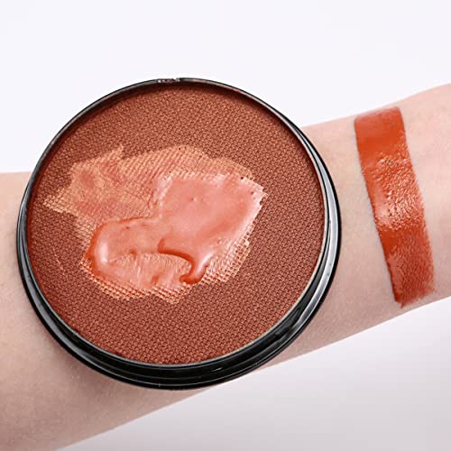 KARLOR Gesichtsfarbe 30g Aqua Make-up Schminke Facepainting Body Paint, wasserbasis professionell Schminkfarbe für Erwachsene Kinder Makeup Halloween Karneval Fasching Cosplay(Bronzefarbe) von KARLOR