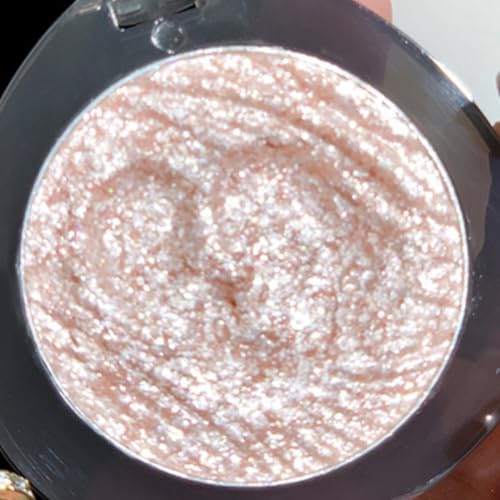 KARLOR Makeup Highlighter Palette, Glitzer Augen Gesicht Highlighter Puder Lidschatten Schimmer Diamant Highlight Makeup strahlend Perlglanz hochpigmentiert (02#, Highlighter) von KARLOR