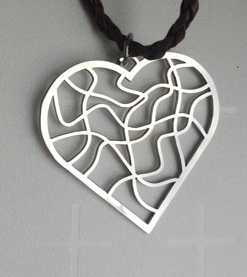 Ausverkauf Geschenk Für Sie, Herzförmiger Edelstahlanhänger, Schmuck, Herzketten von KARLshopPendants